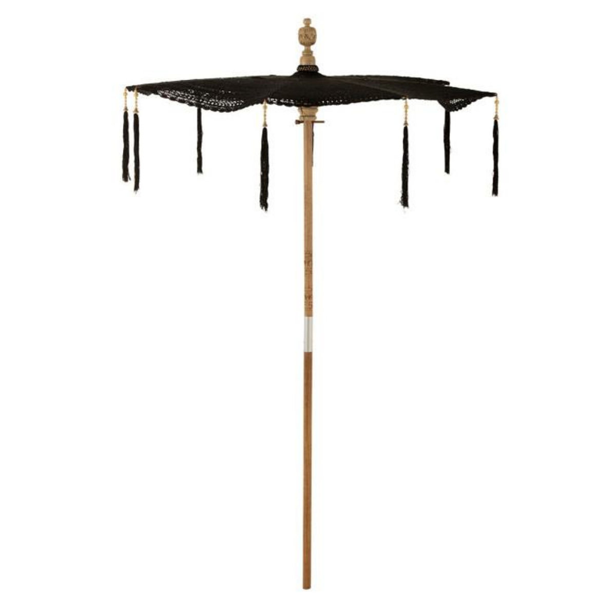 Paris Prix Parasol avec Pompons  Clark  253cm Noir