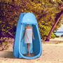 Voir la diapositive 2 : OUTSUNNY Tente de douche pliable pop-up automatique instantanée cabinet de changement camping polyester bleu