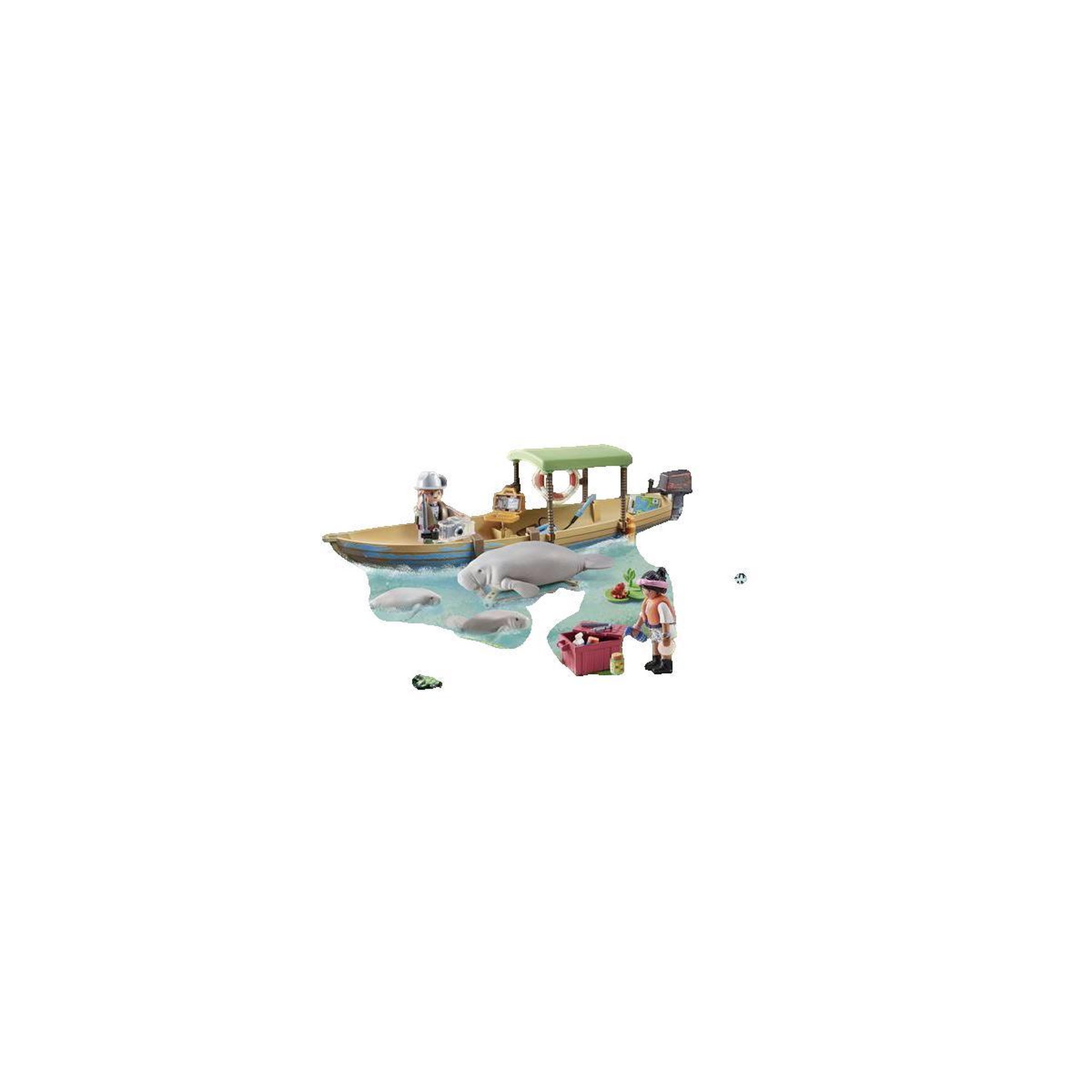 PLAYMOBIL Jeu de construction Playmobil Wiltopia Pirogue et Lamantins