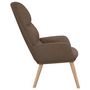Voir la diapositive 4 : VIDAXL Chaise de relaxation Taupe Tissu