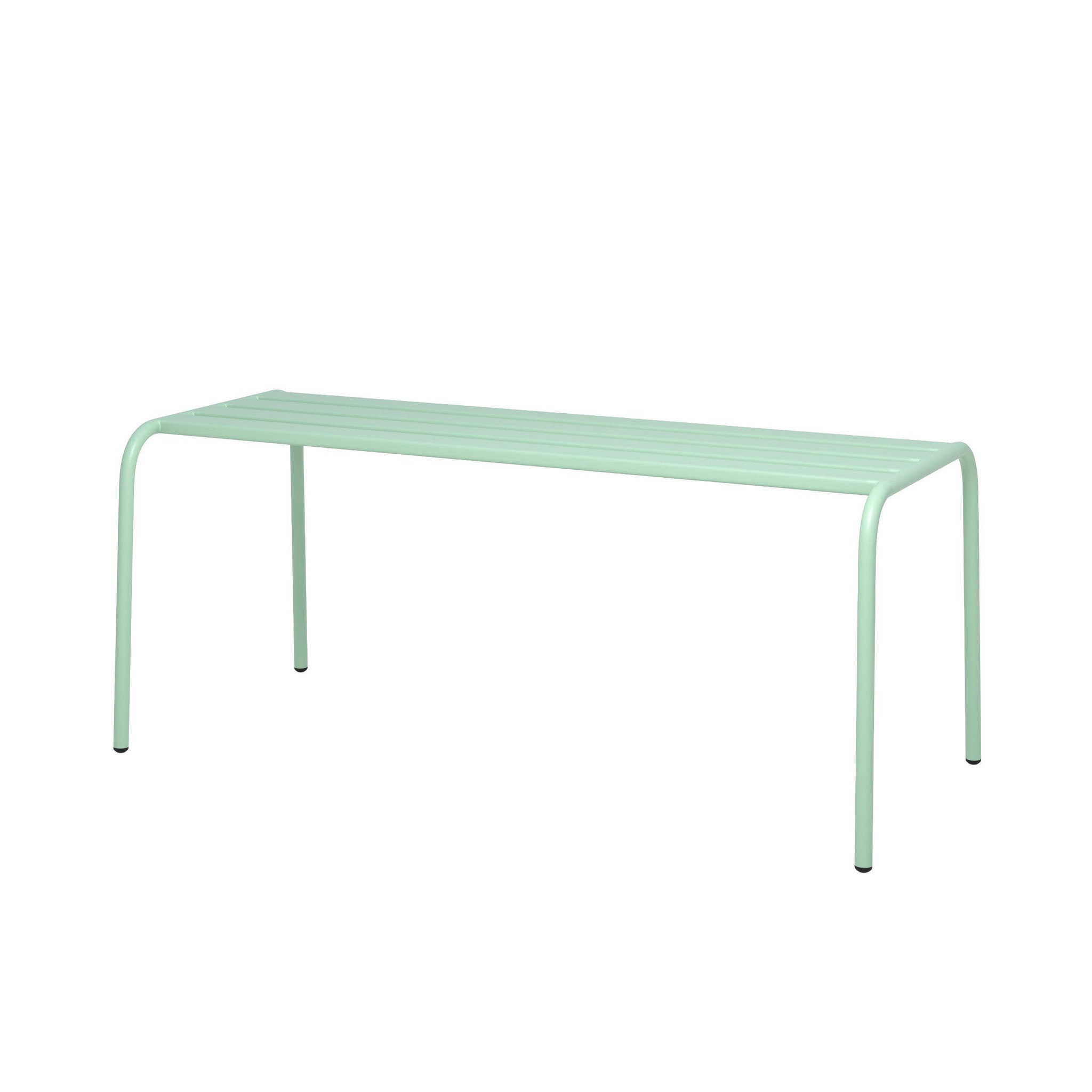 Voir la diapositive 1 : MAISON PAVANE Banc de jardin en métal vert clair 2 personnes-yumi