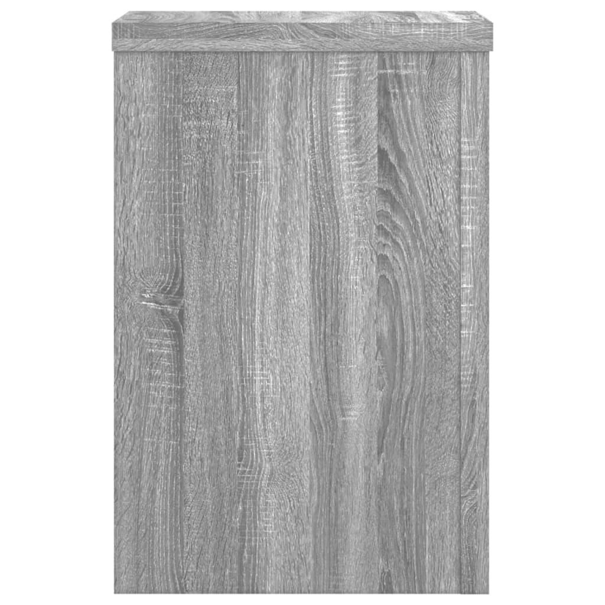 Voir la diapositive 5 : VIDAXL Supports pour plantes 2 pcs sonoma gris bois d'ingenierie