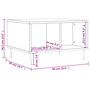 Voir la diapositive 6 : VIDAXL Table basse Blanc brillant 60x50x36,5 cm Bois d'ingenierie