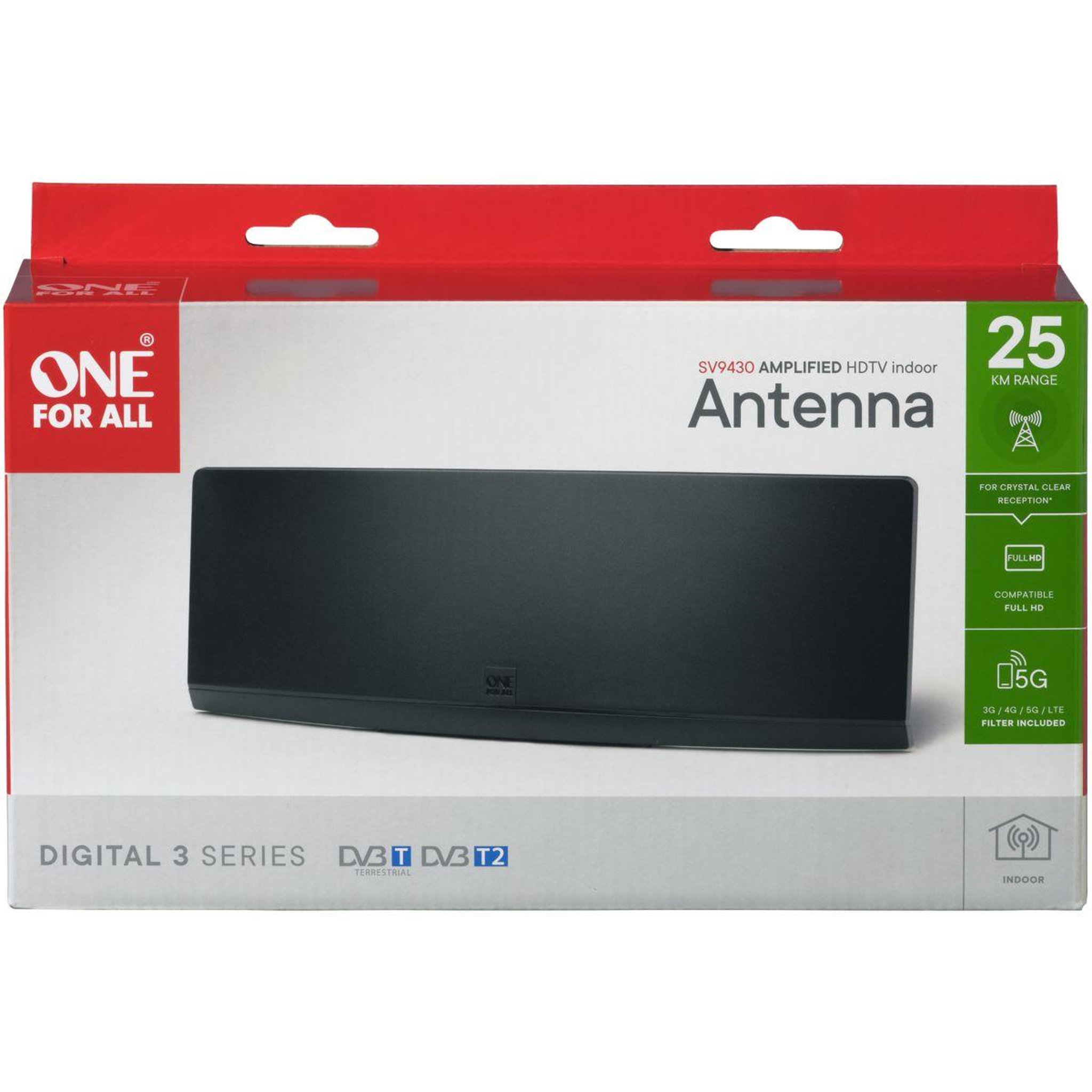 Voir la diapositive 3 : One For All Antenne intérieure SV9430 filtre 5G