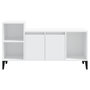 Voir la diapositive 5 : VIDAXL Meuble TV Blanc 100x35x55 cm Bois d'ingenierie