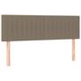Voir la diapositive 4 : VIDAXL Tete de lit a LED Taupe 144x5x78/88 cm Tissu