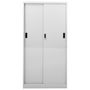 Voir la diapositive 4 : VIDAXL Armoire a bureau porte coulissante Gris clair 90x40x180cm Acier