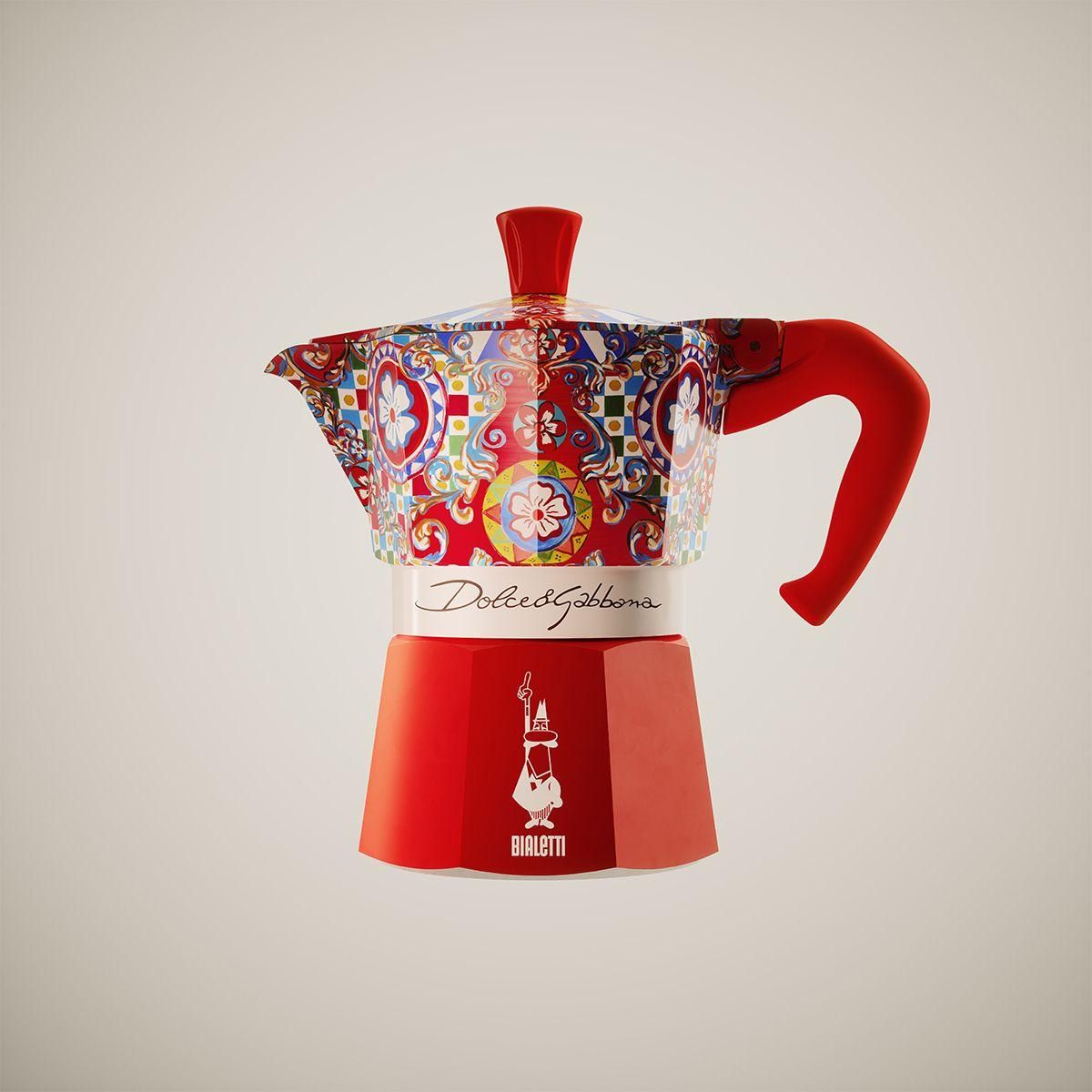BIALETTI Cafetière italienne Moka Express 6 Cups Dolce Gabbana