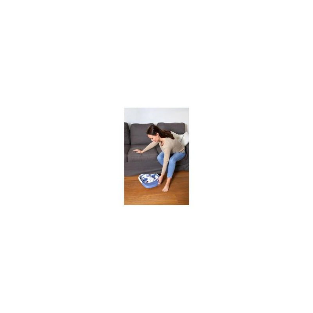Lanaform LANAFORM HEAT + FOLD SPA - Appareil de massage des pieds - Pliable et chauffant - Set de pedicure inclus