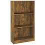Voir la diapositive 2 : VIDAXL Bibliotheque Chene fume 60x24x109 cm Bois d'ingenierie