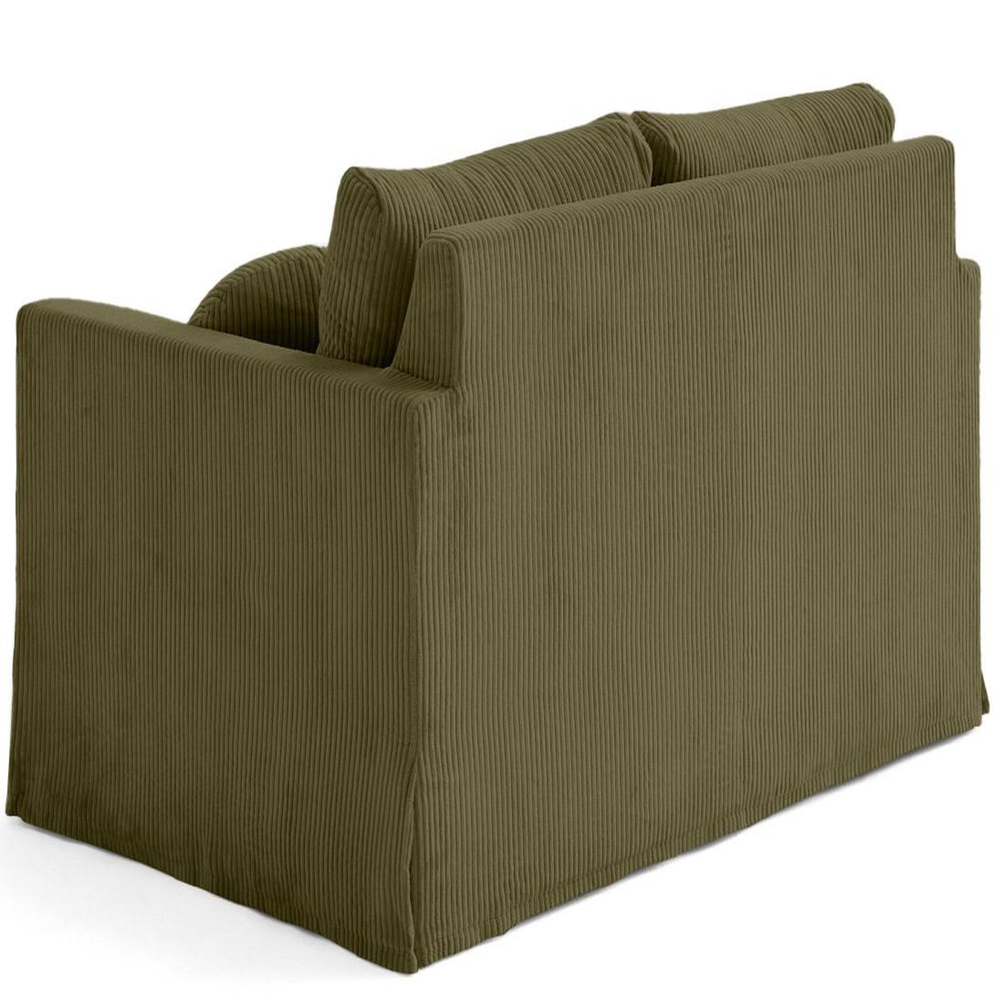 Voir la diapositive 5 : LISA DESIGN Serena - canapé droit déhoussable 2 places en velours côtelé