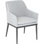 JARDILINE Lot de 2 fauteuils de jardin - Aluminium/Textilène - Gris perlé - FORMENTERA