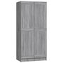 Voir la diapositive 2 : VIDAXL Garde-robe Sonoma gris 82,5x51,5x180 cm Bois d'ingenierie
