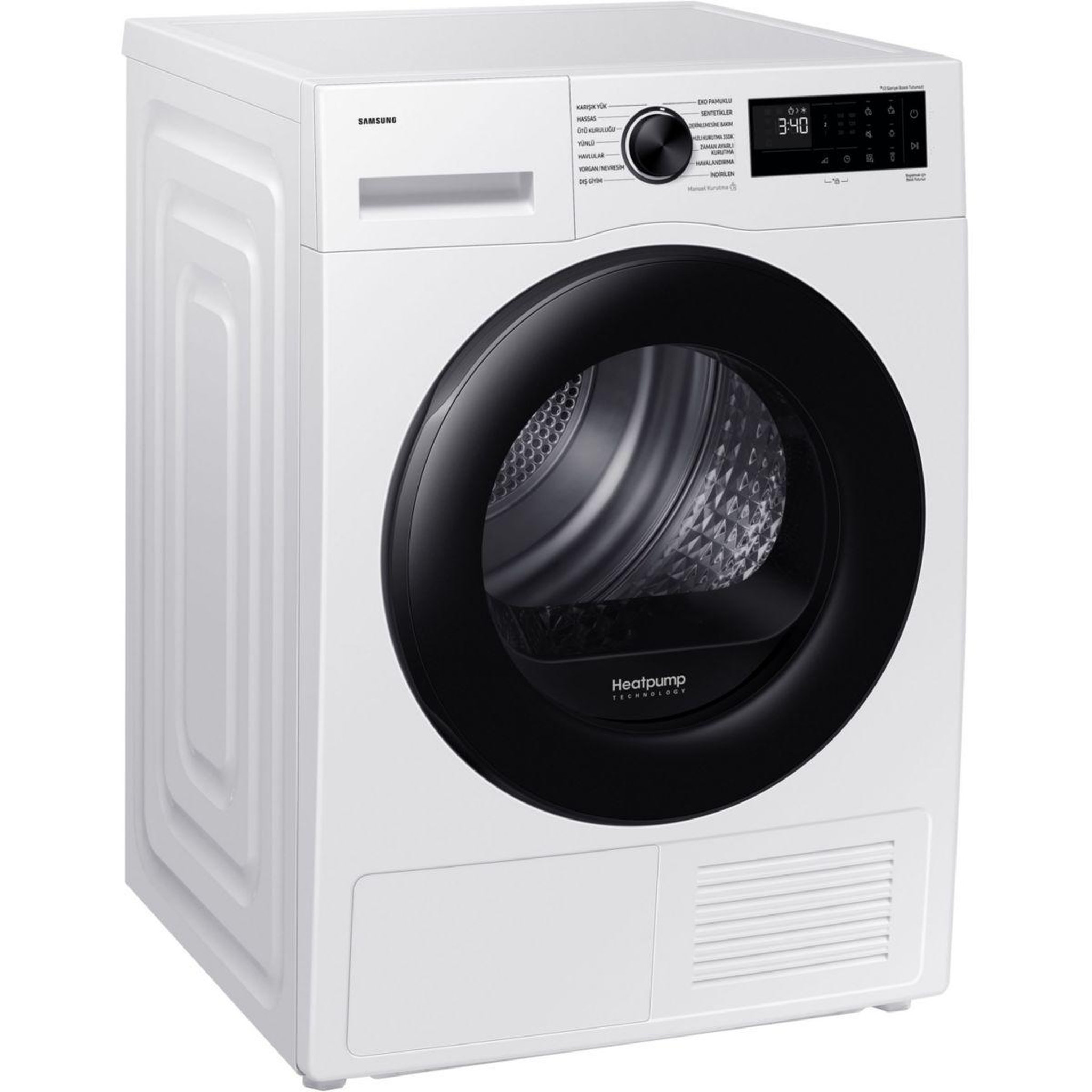 Voir la diapositive 2 : Samsung Sèche linge pompe à chaleur DV90DG52A0AE