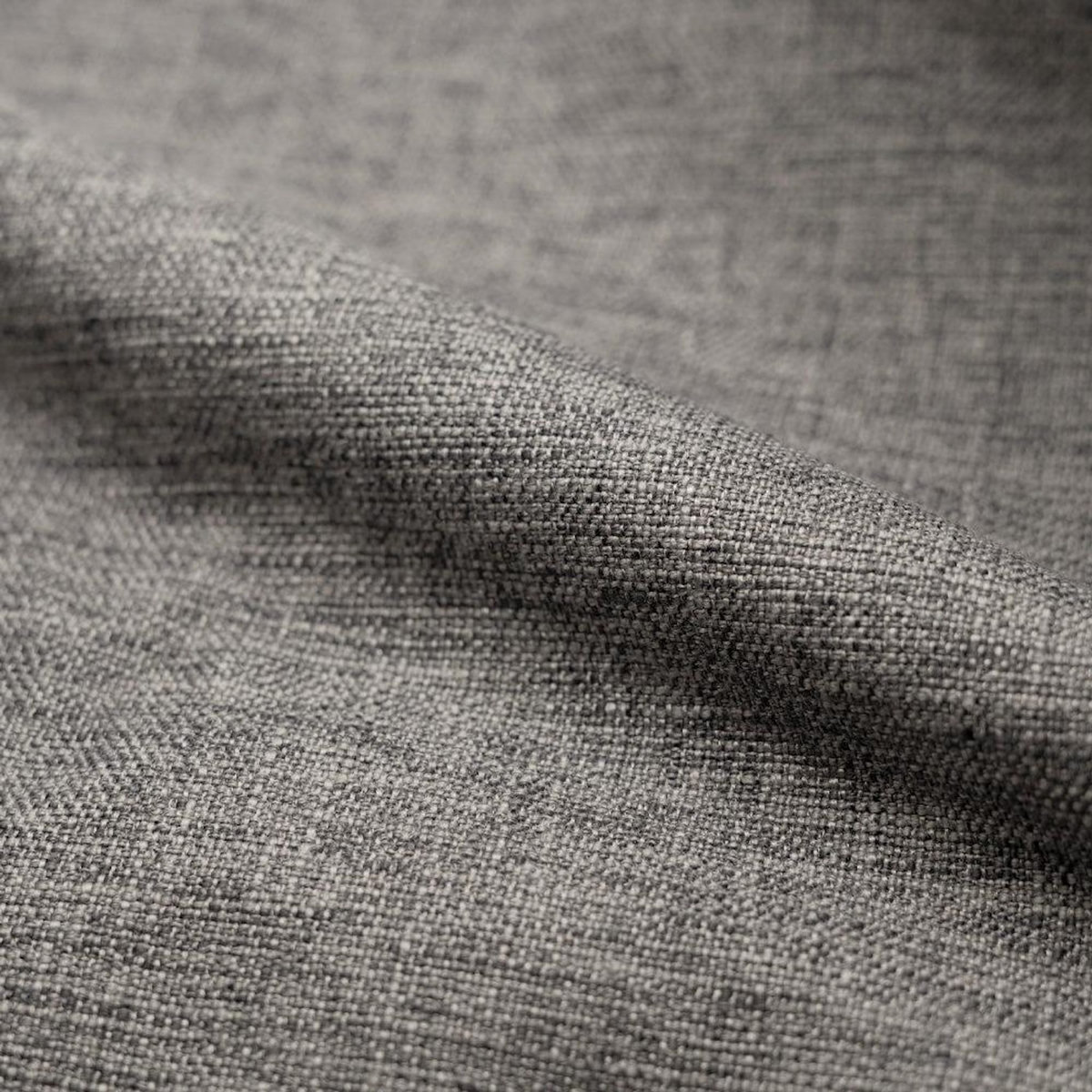 Rendez vous déco Fauteuil capitonné en tissu gris-Carmen