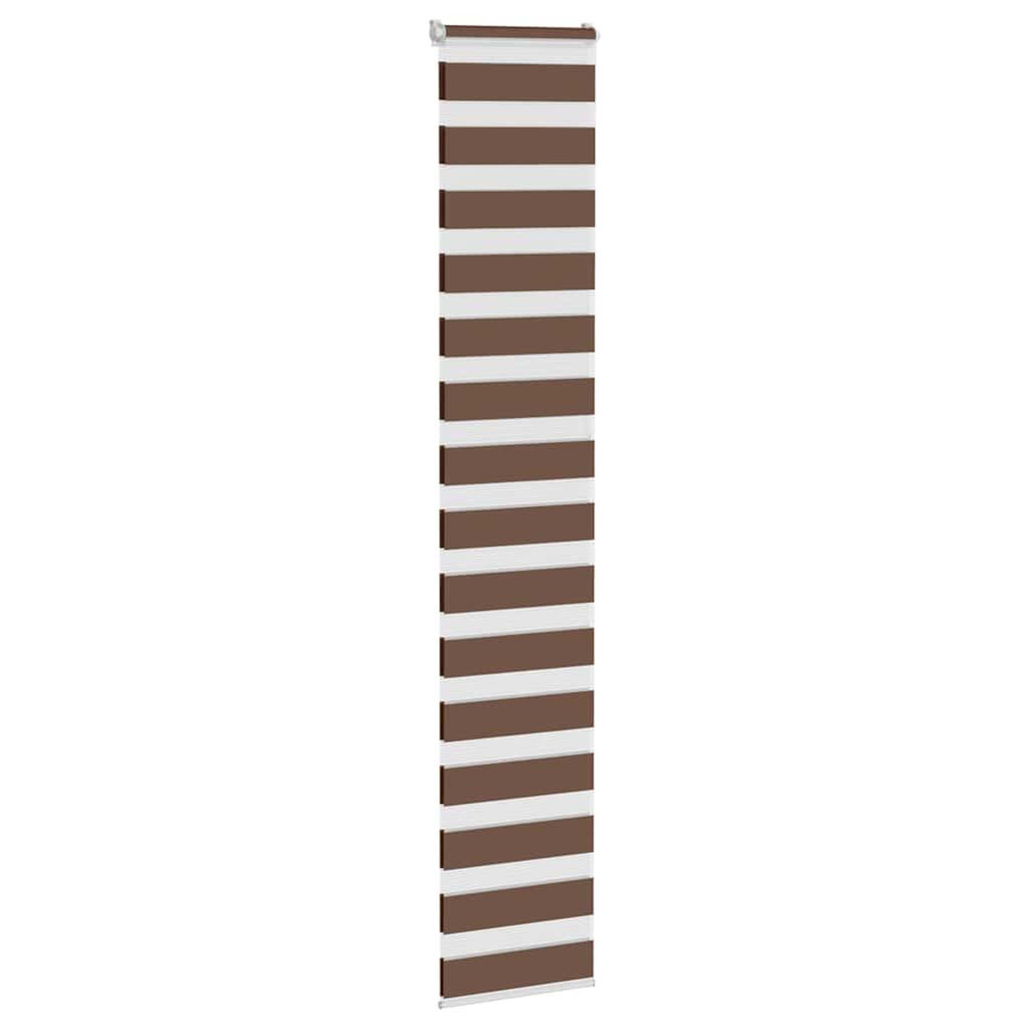 Voir la diapositive 3 : VIDAXL Store zebre marron 50x230 cm largeur du tissu 45,9 cm polyester