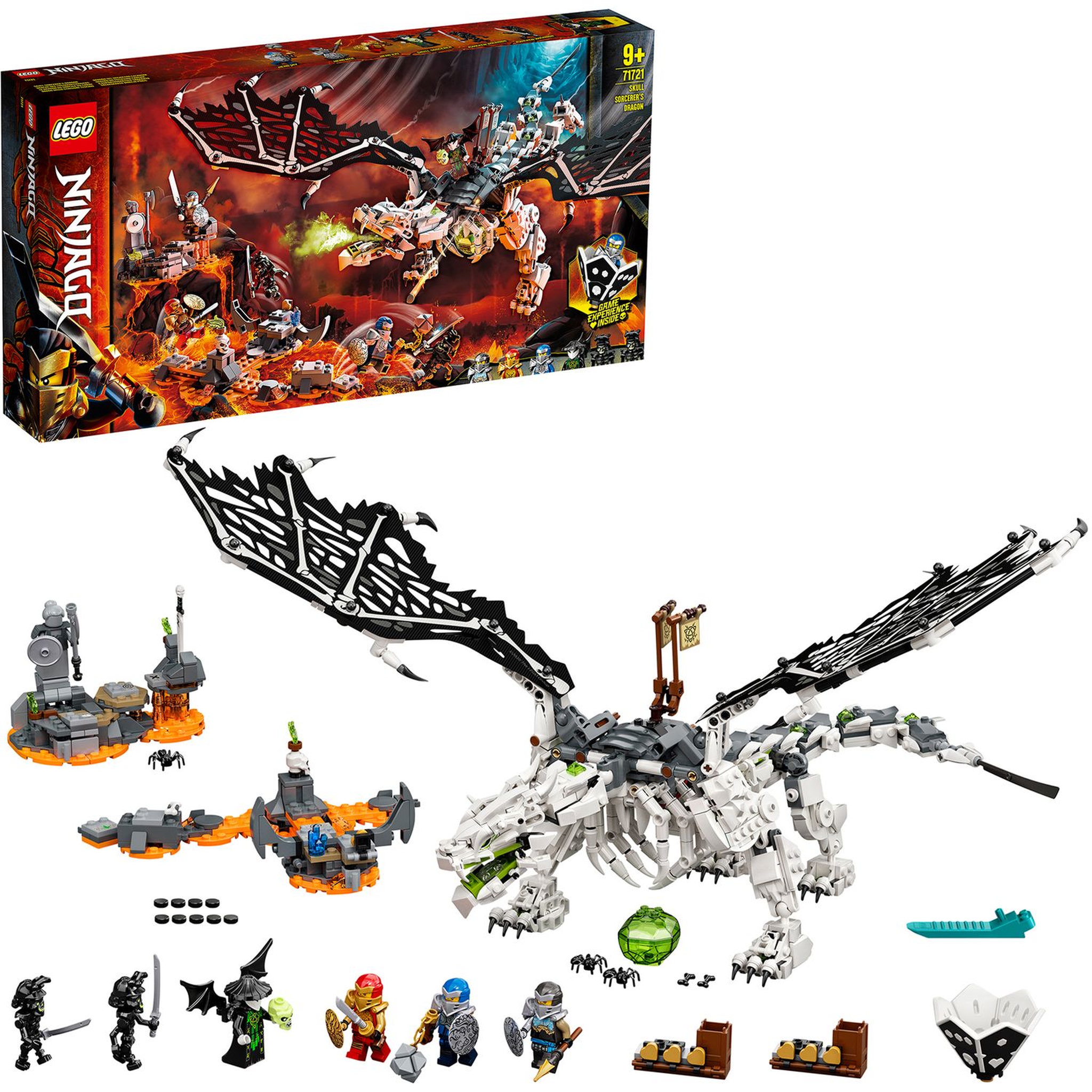 Voir la diapositive 2 : LEGO Ninjago 71721 Le dragon du Sorcier au Crâne