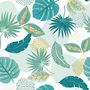 Voir la diapositive 2 : Paris Prix Nappe Toile Cirée Ronde Imprimé  Plantania  160cm Bleu