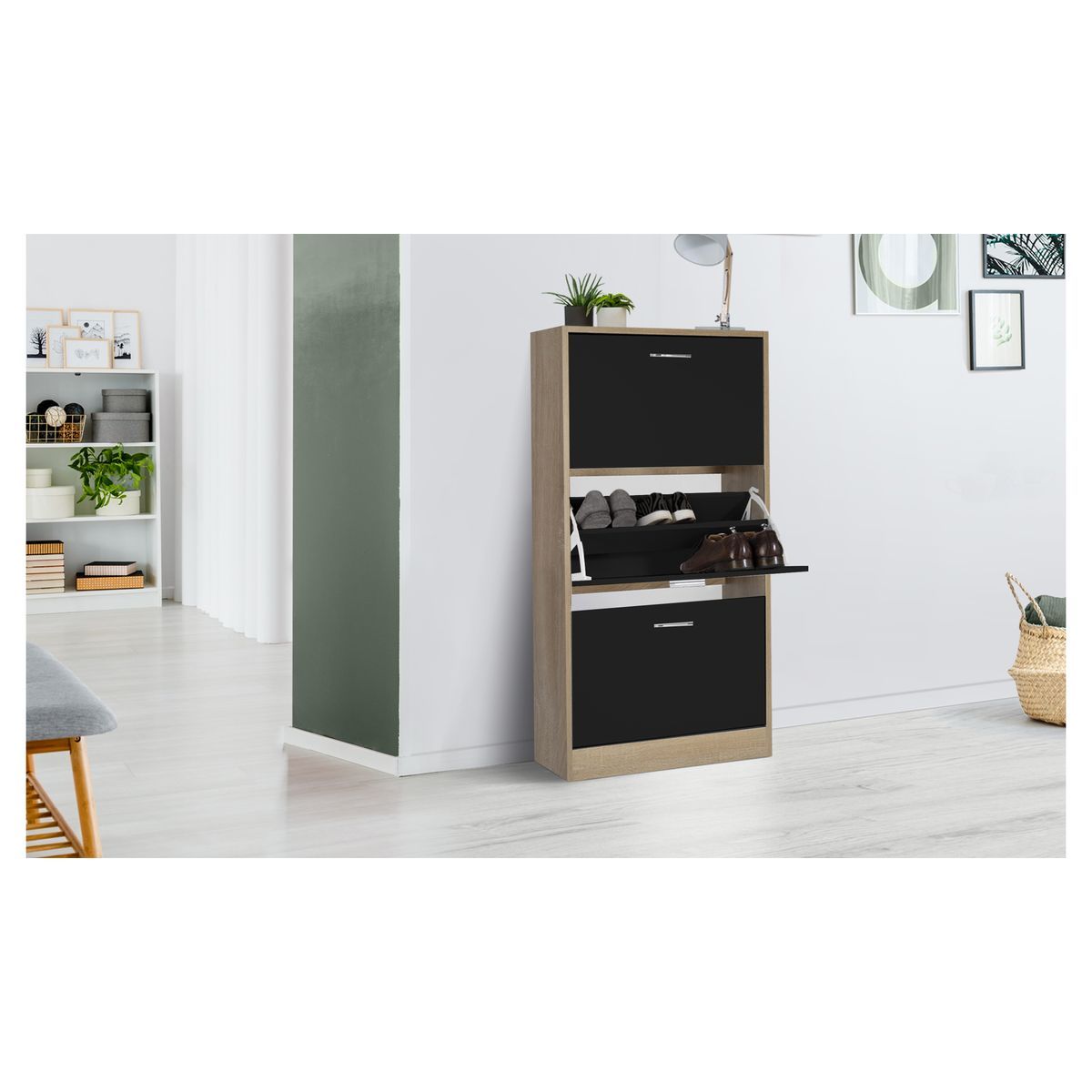 Meuble chaussures 3 portes LEONIE