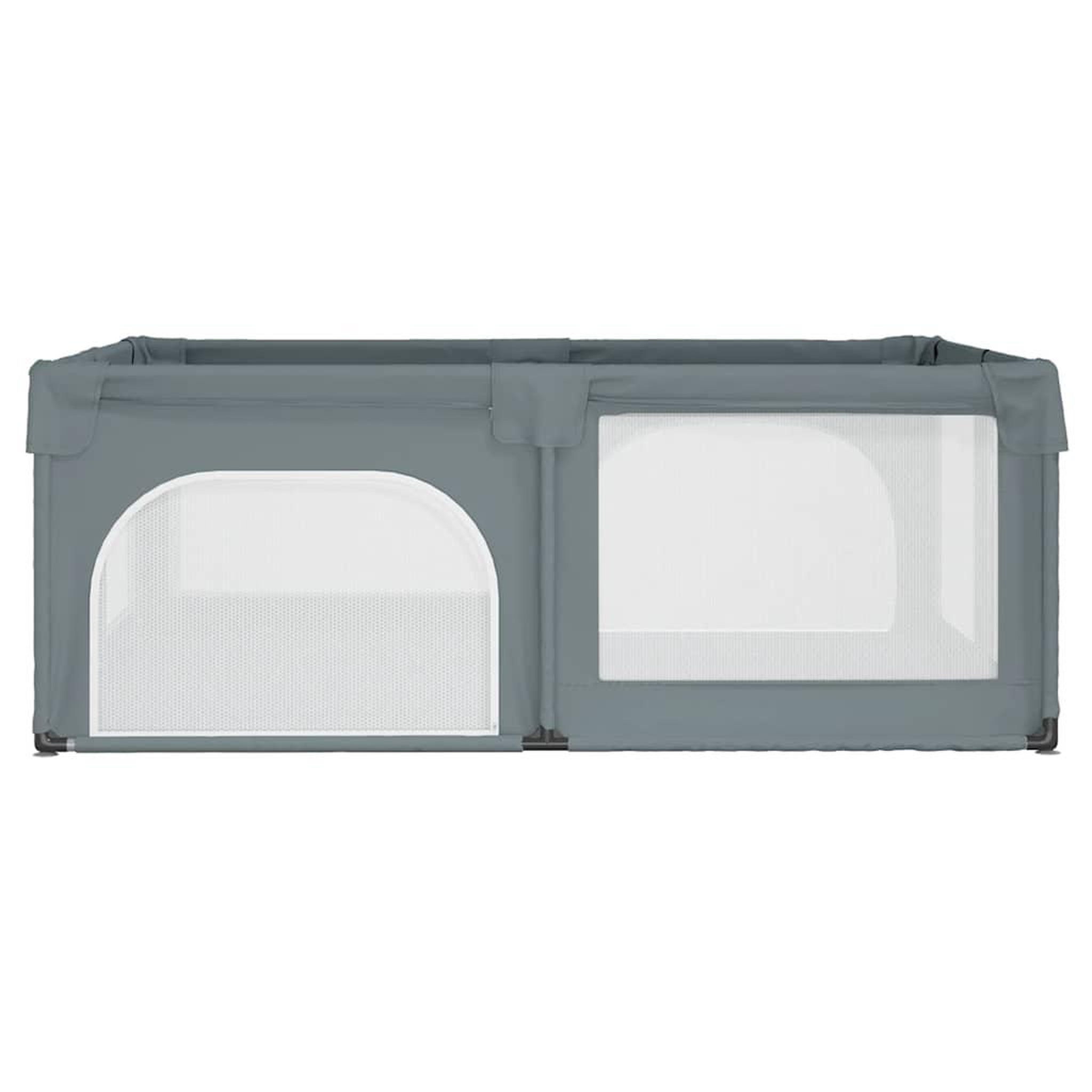 Voir la diapositive 4 : VIDAXL Parc pour bebe avec 2 portes Gris clair Tissu Oxford
