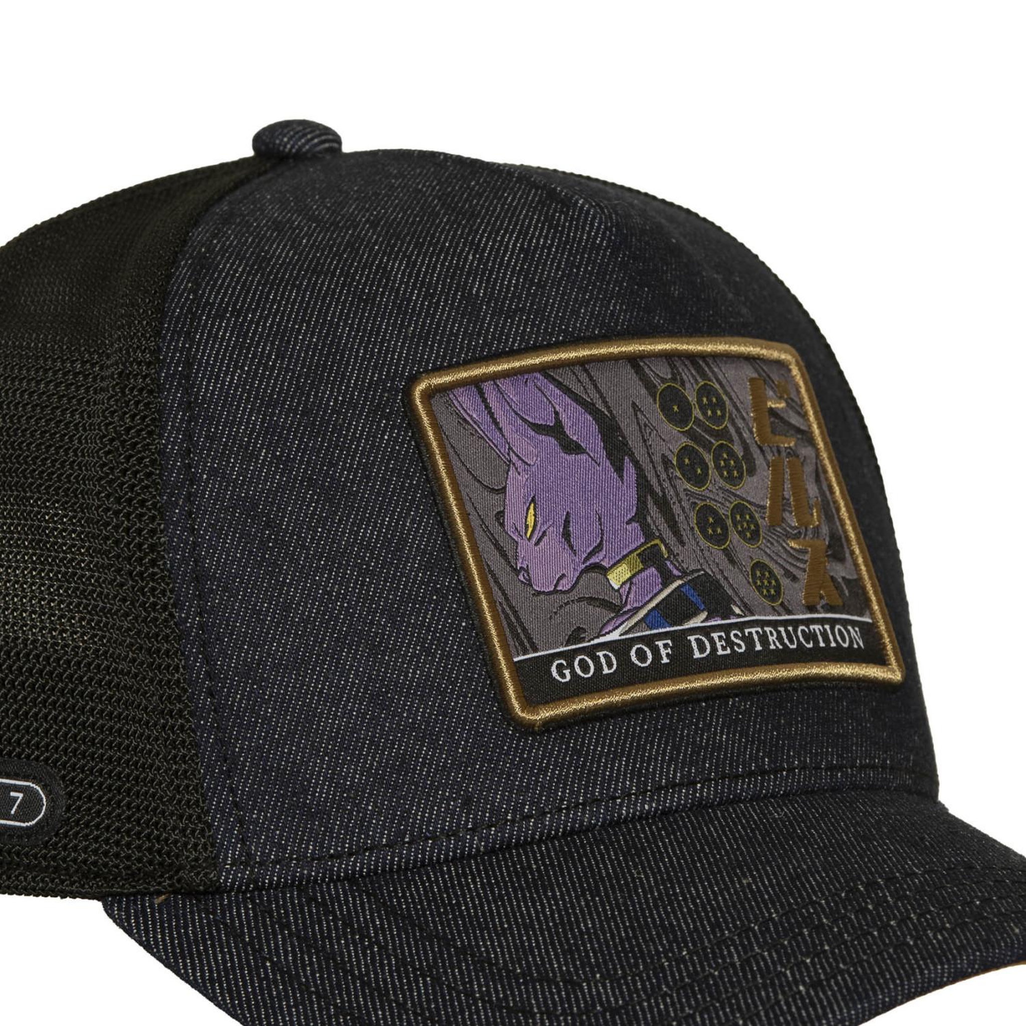 Voir la diapositive 3 : CAPSLAB Casquette trucker avec filet et patch Dragon Ball Super Destruction