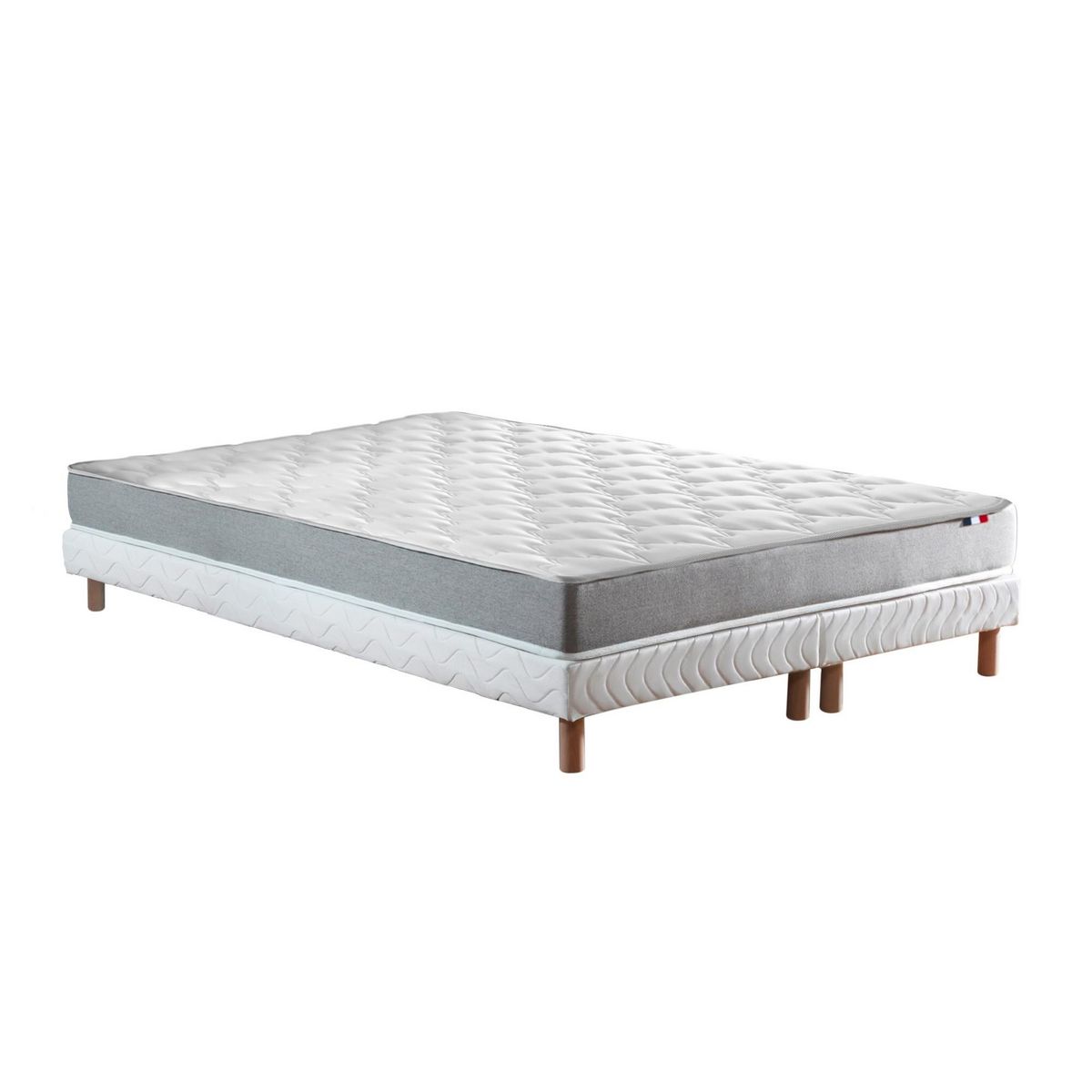 IDLITERIE Ensemble matelas mousse ferme réversible ALTO et sommier - confort français