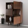 Voir la diapositive 4 : IDIMEX Buffet haut SIMONA H 139 cm en bois massif