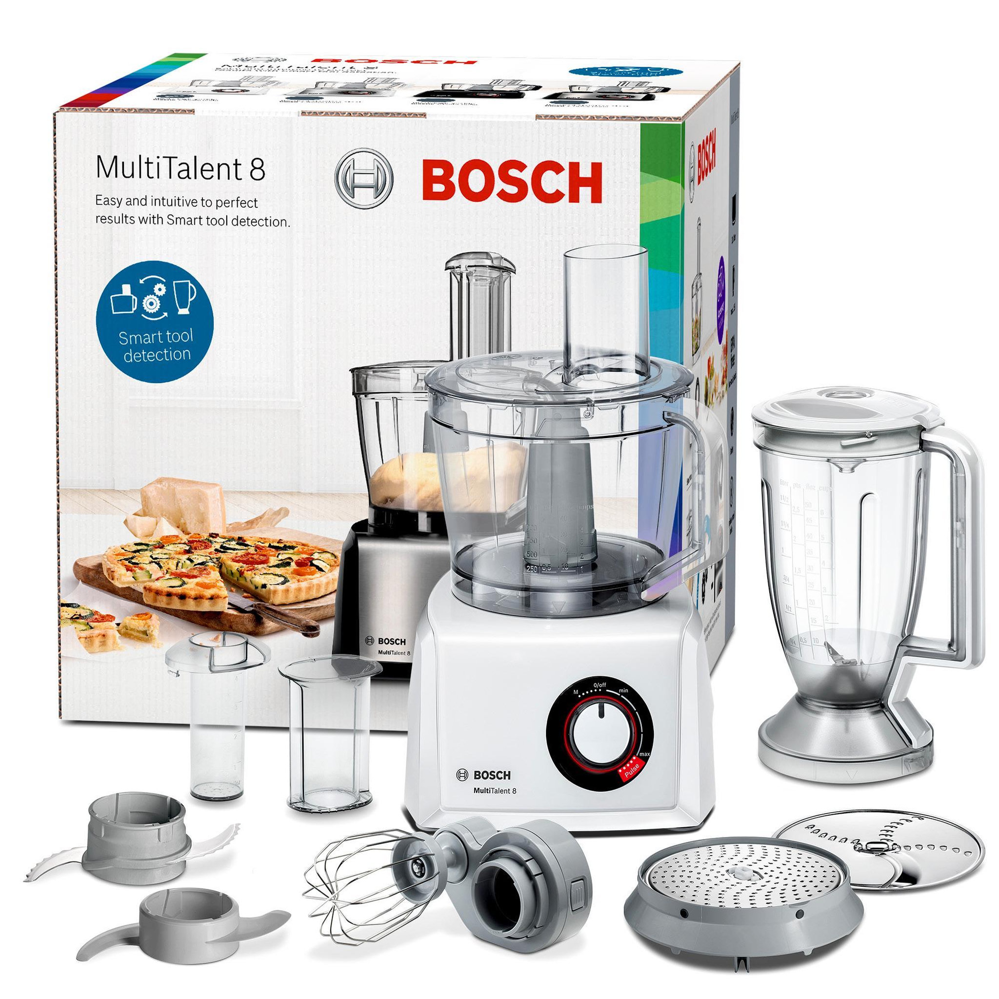 Voir la diapositive 6 : BOSCH Robot multifonction 3,9l 1000w et blender 1,5l - mc812w501