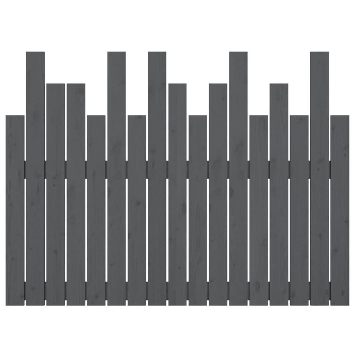 VIDAXL Tete de lit murale Gris 108x3x80 cm Bois massif de pin