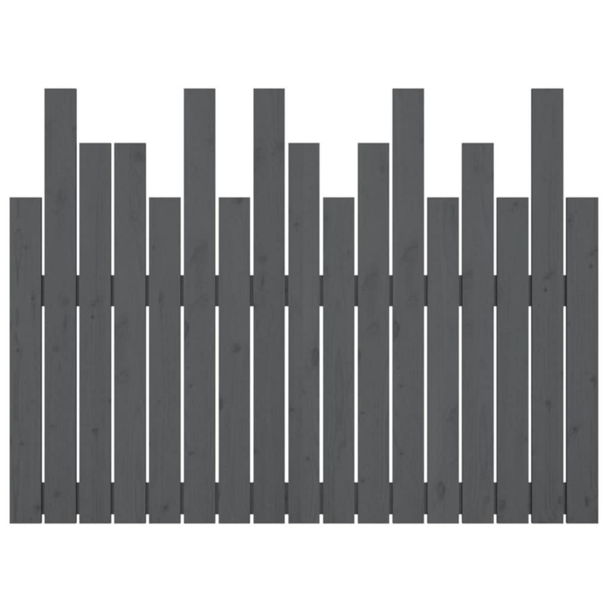 VIDAXL Tete de lit murale Gris 108x3x80 cm Bois massif de pin