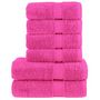 Voir la diapositive 1 : VIDAXL Ensemble de serviettes de qualité supérieure SOLUND 6 pcs rose