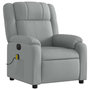 Voir la diapositive 4 : VIDAXL Fauteuil de massage inclinable electrique gris clair tissu