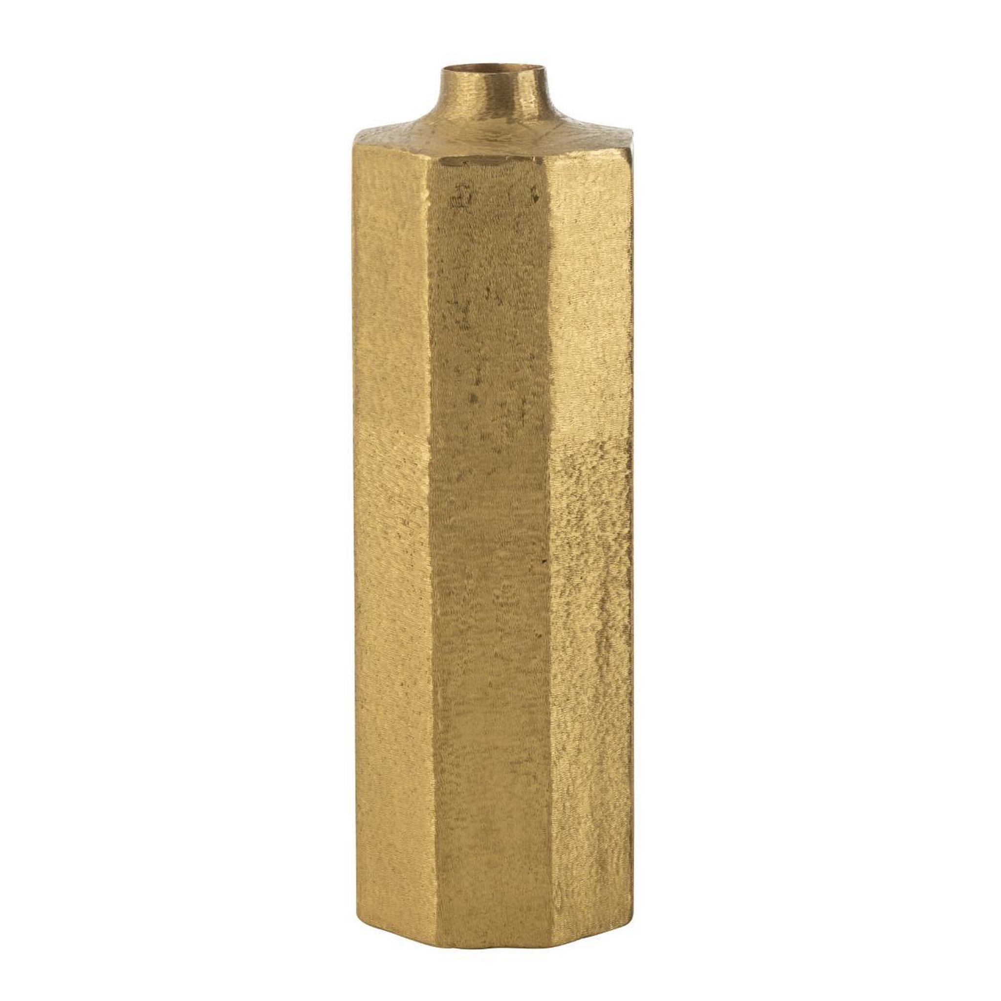 J-LINE Vase haut déco  octogone  55cm or