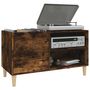 Voir la diapositive 4 : VIDAXL Armoire a disques chene fume 84,5x38x48 cm bois d'ingenierie