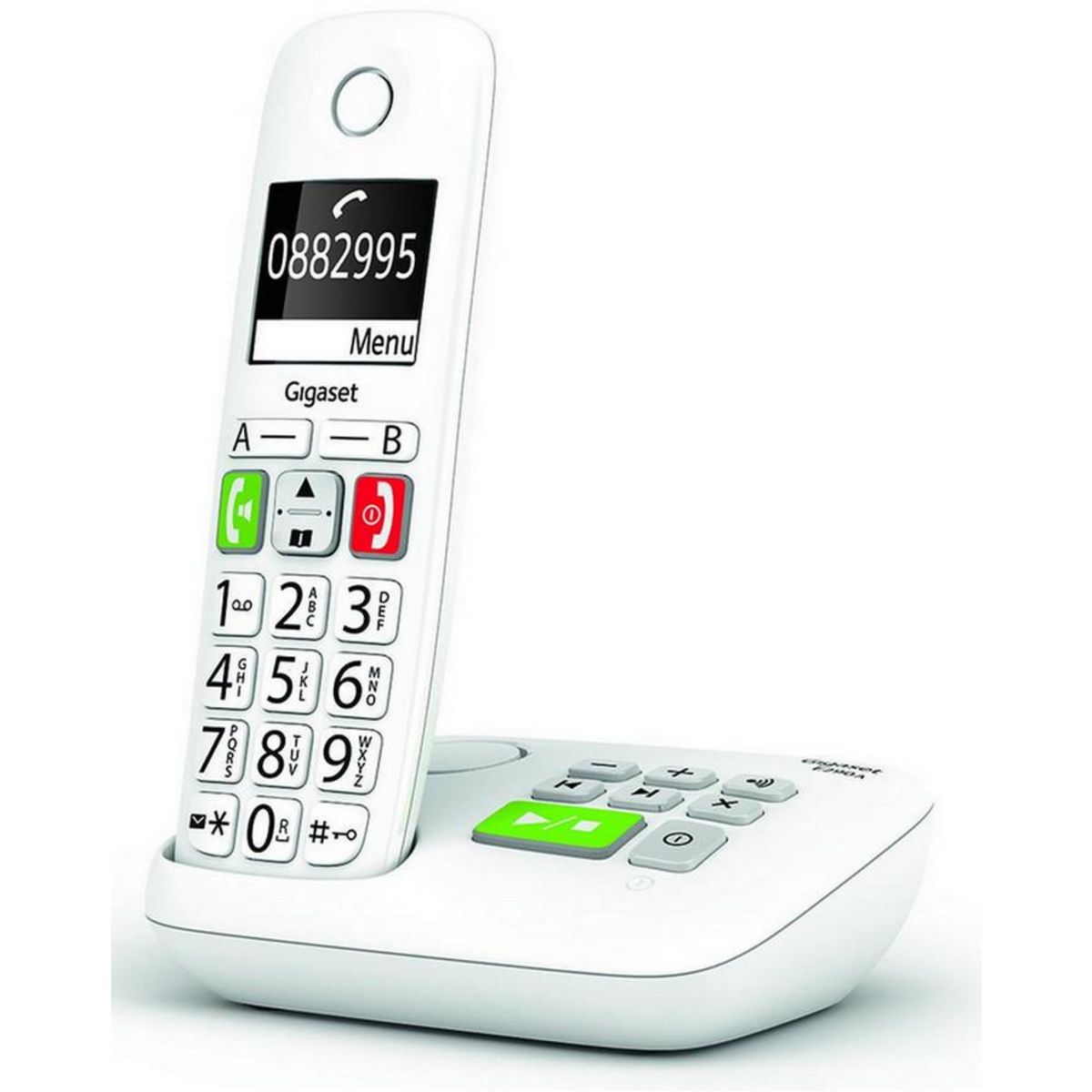 GIGASET Téléphone sans fil dect blanc avec répondeur - e290a