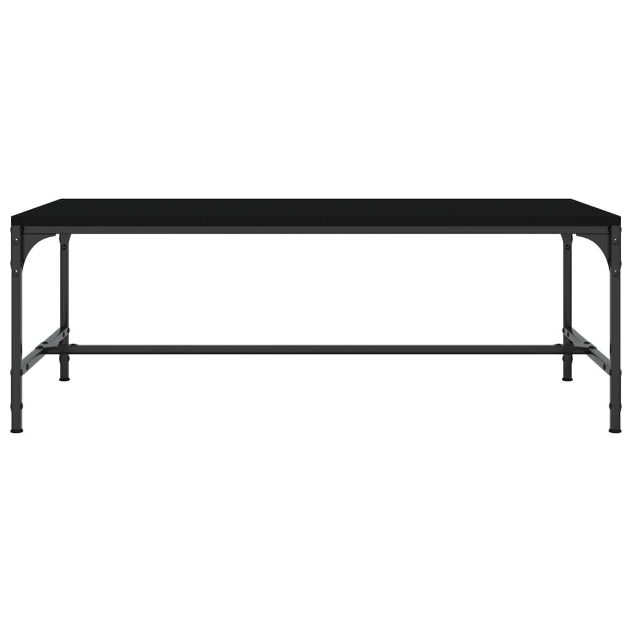 Voir la diapositive 4 : VIDAXL Table basse Noir 80x50x35 cm Bois d'ingenierie
