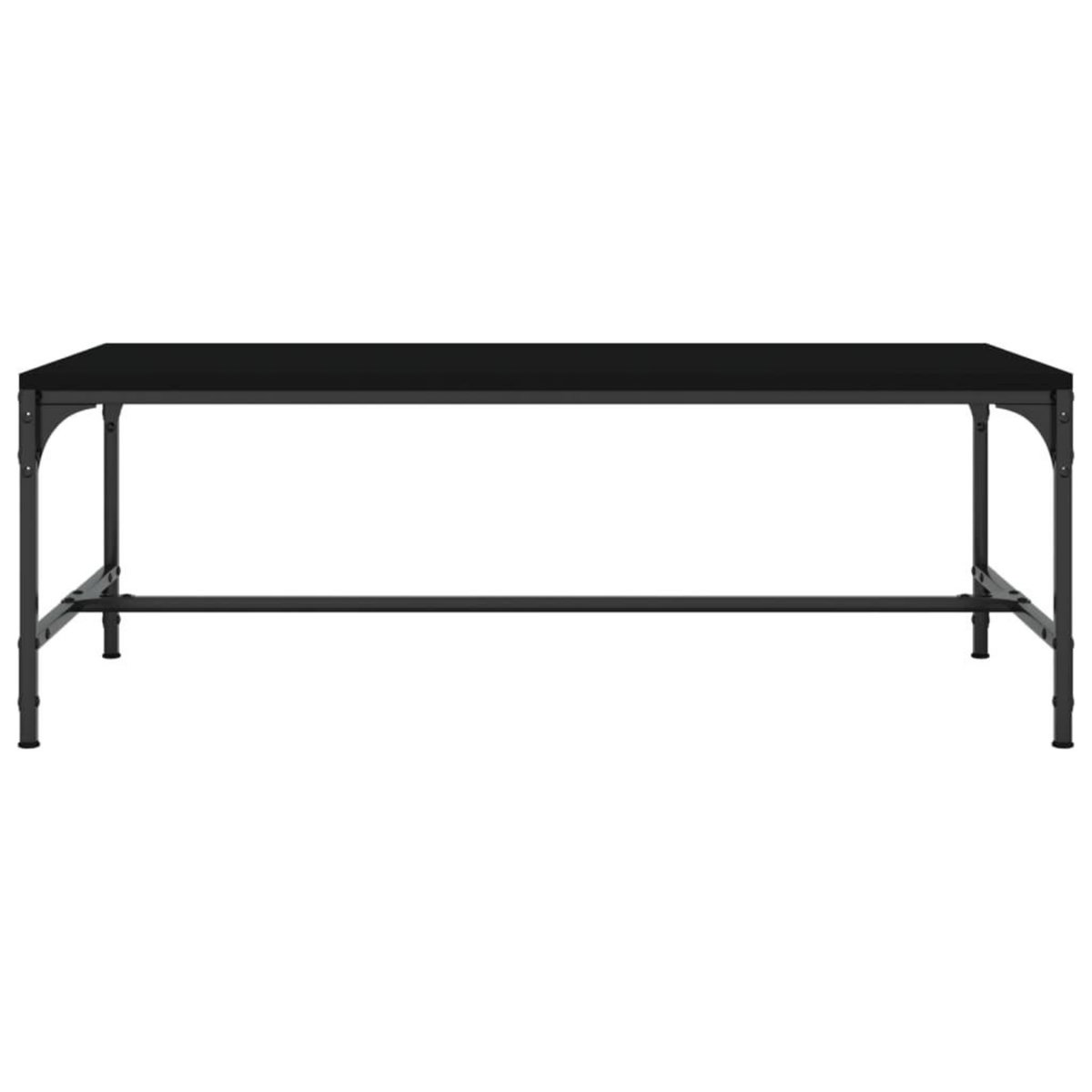 VIDAXL Table basse Noir 80x50x35 cm Bois d'ingenierie