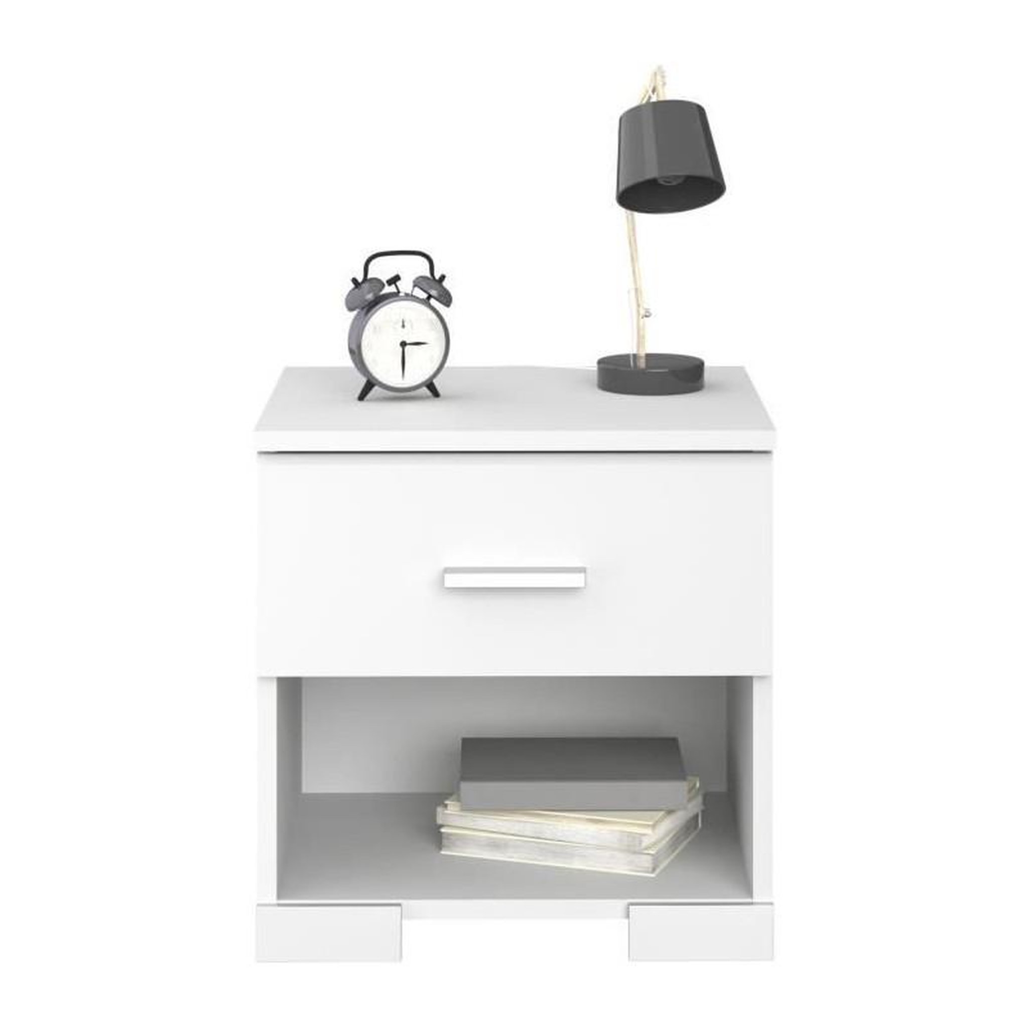 Voir la diapositive 6 : PARISOT Chambre complete enfant 3 pieces ZODIAC - Lit + chevet + bureau - Décor blanc mat - PARISOT