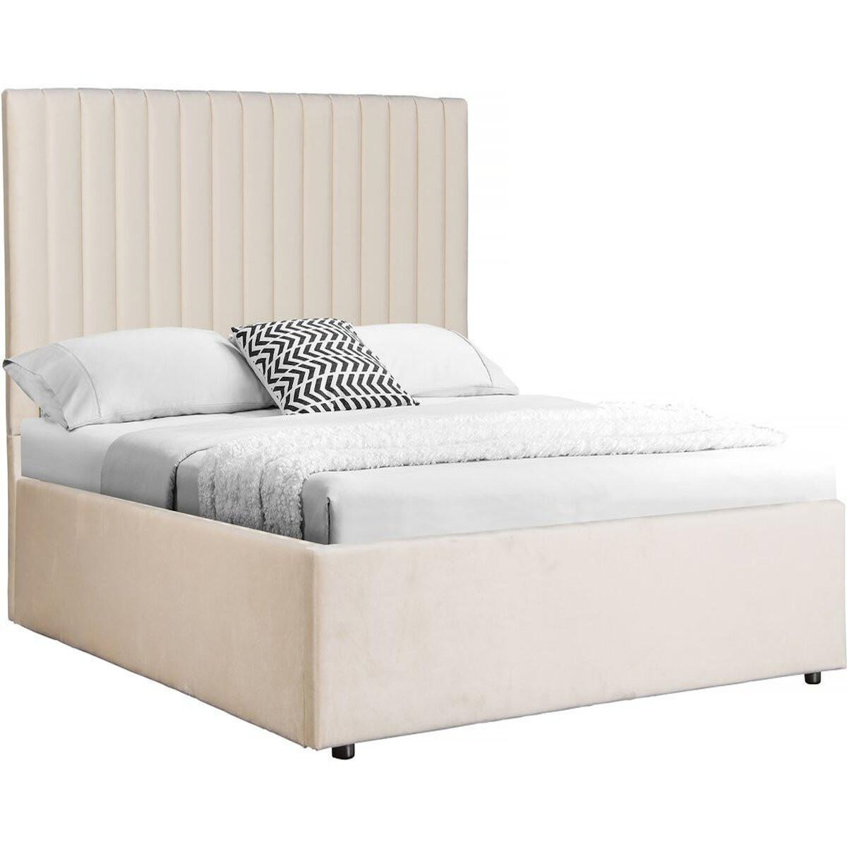 Habitat et Jardin Lit avec coffre  Mia  - 160 x 200 cm - Beige