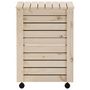 Voir la diapositive 5 : VIDAXL Panier a linge et roulettes RANA 45x45x64 cm bois massif de pin