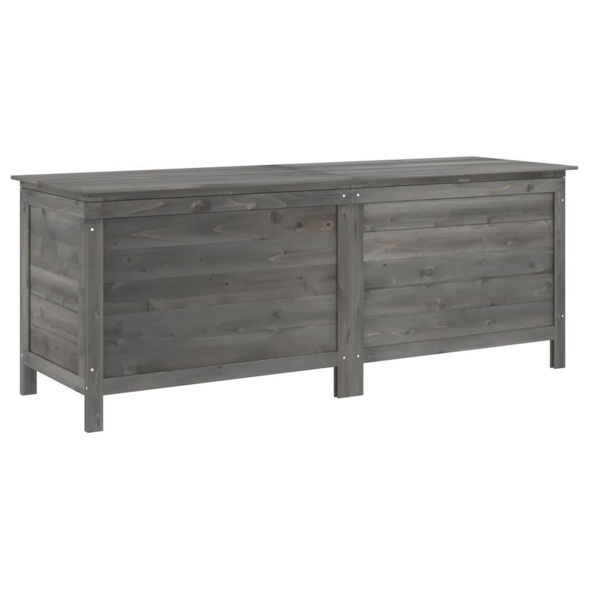 Voir la diapositive 2 : VIDAXL Boîte de rangement de jardin anthracite bois massif sapin