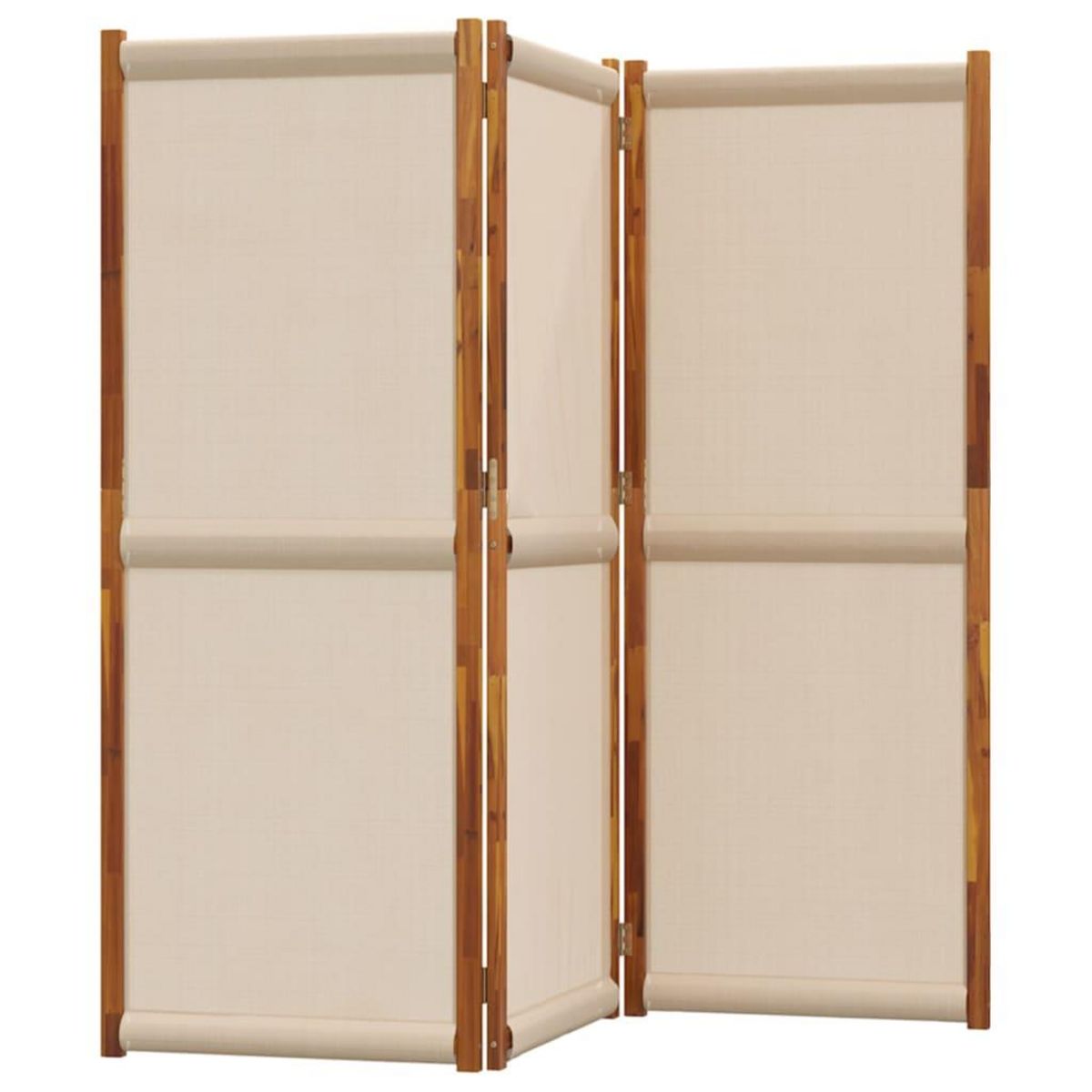 VIDAXL Cloison de separation 3 panneaux taupe 210x180 cm