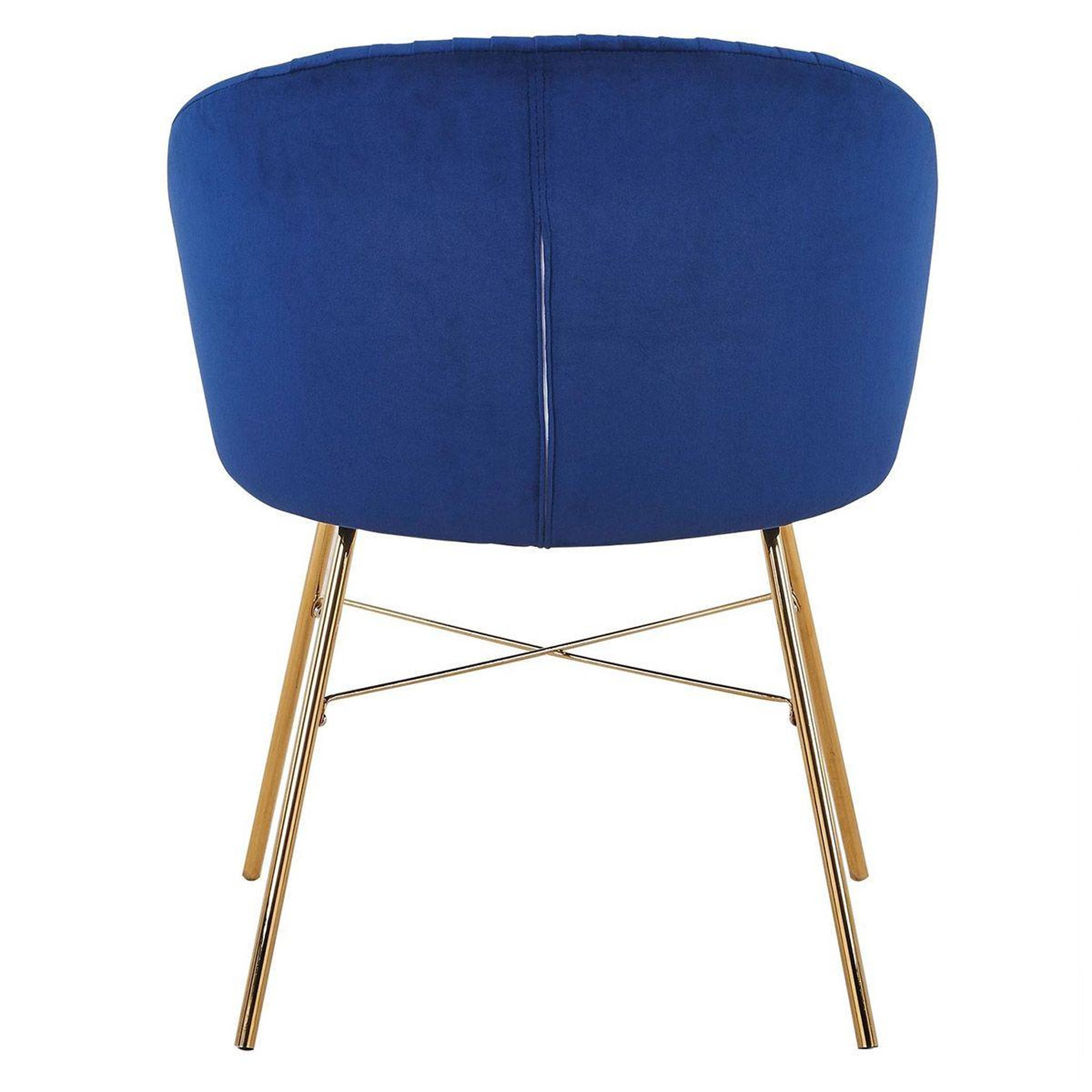 Voir la diapositive 5 : Paris Prix Chaise design en velours  kanye  80cm bleu