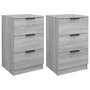 Voir la diapositive 2 : VIDAXL Tables de chevet 2 pcs Sonoma gris 40x36x65 cm