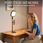Voir la diapositive 5 : HOMCOM Lampe de bureau LED lampe de table dimmable 5 modes de couleur réglable port USB timer support téléphone noir