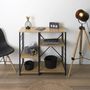 Voir la diapositive 4 : Paris Prix Meuble de Rangement  Stan  90cm Naturel & Noir