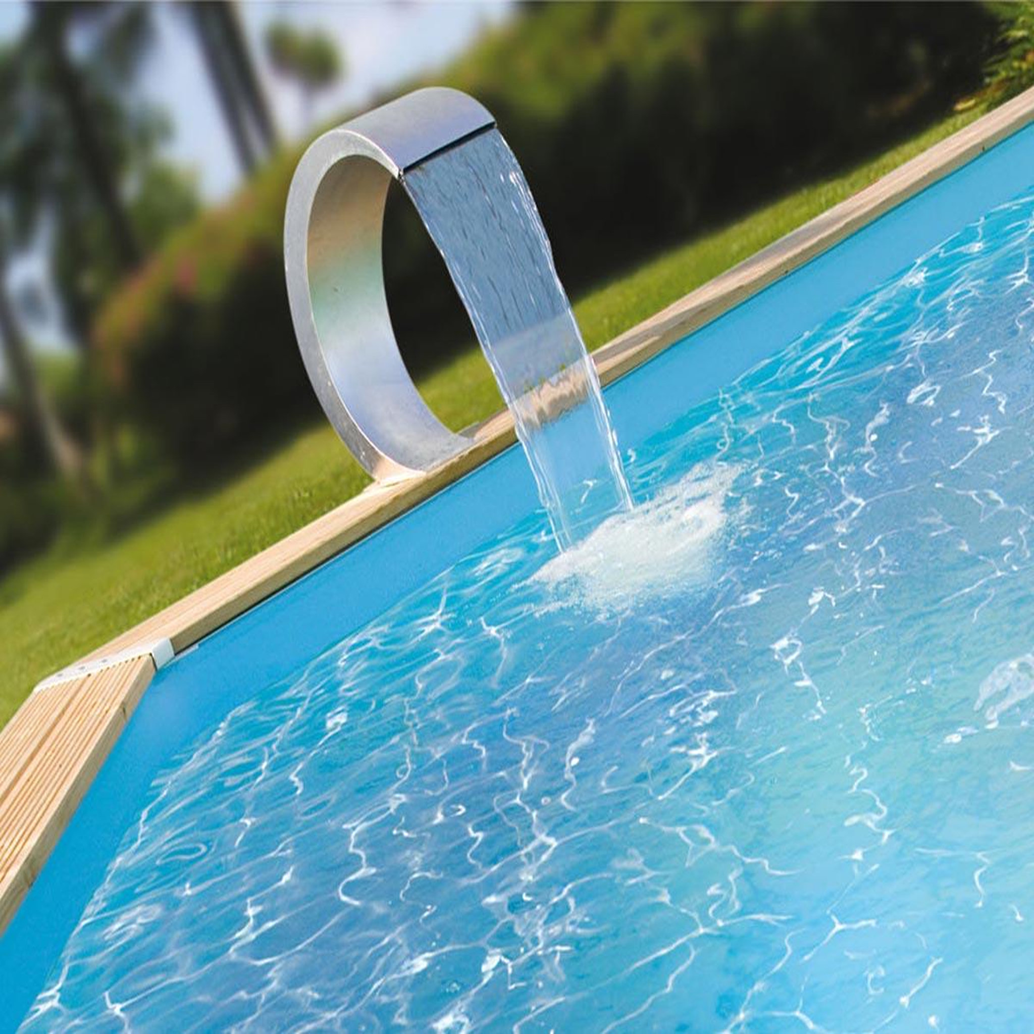 Voir la diapositive 2 : Ubbink Cascade de piscine Mamba en inox - Ubbink