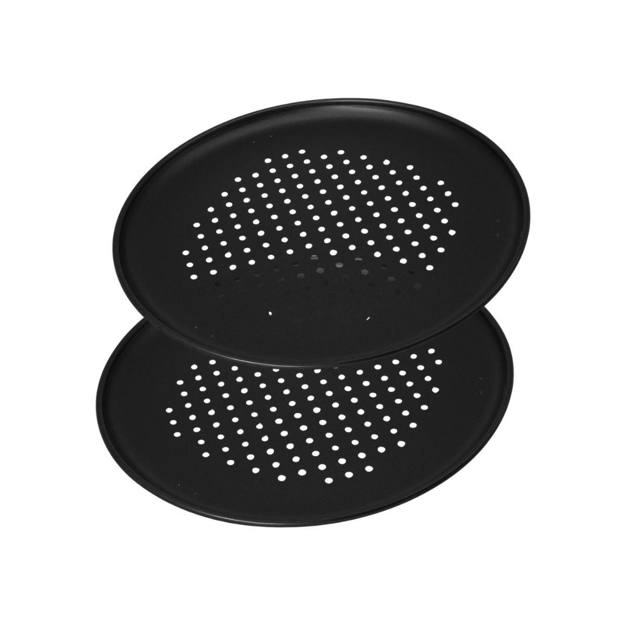 ZENKER Lot de 2 plaques à pizza à fond perforé 32 cm zenker spécial countries