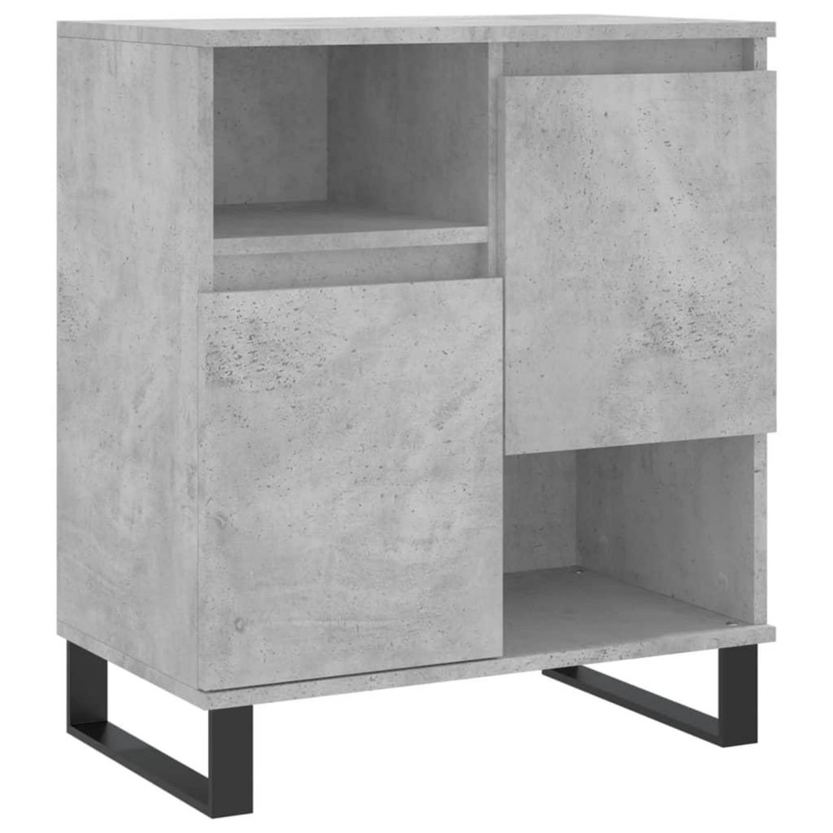 VIDAXL Buffets 2 pcs gris beton bois d'ingenierie