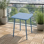Voir la diapositive 2 : CONCEPT USINE Table carrée 2 places 50x50cm bleu BERGAME